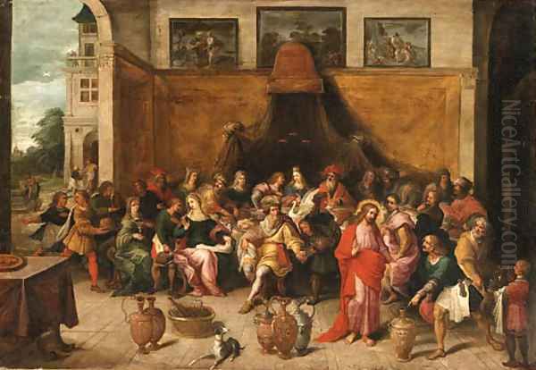 The Marriage at Cana 2 Oil Painting by Frans II Francken