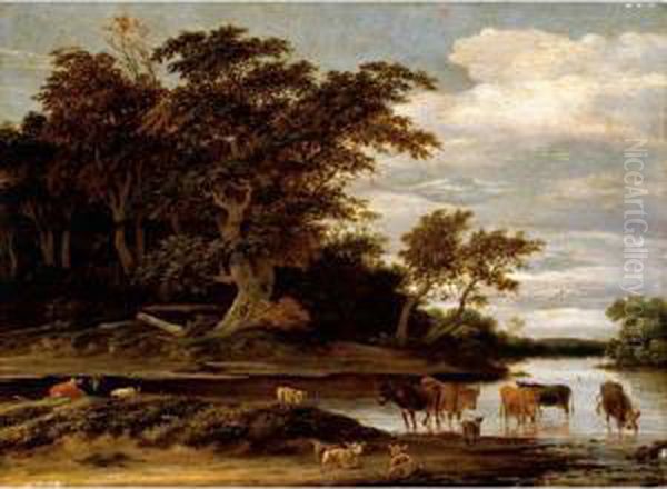 Ruysdael Oil Painting by Jacob Salomonsz. Ruysdael