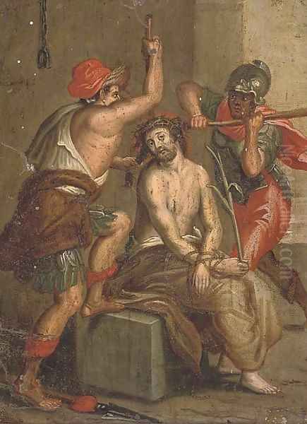 The Mocking of Christ 3 Oil Painting by Frans II Francken