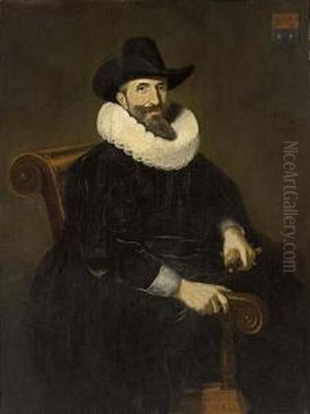 Elias Van Cuelen Oil Painting by Dirck Verhaert