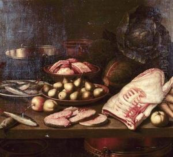 Nature Morte Oil Painting by Floris Gerritsz. van Schooten