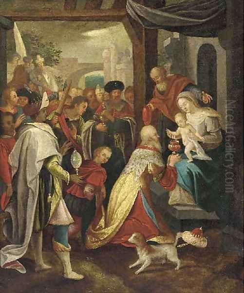 The Adoration of the Magi 2 Oil Painting by Frans II Francken