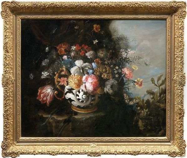 Untitled Oil Painting by Otto Marseus Snuff. Van Schrieck