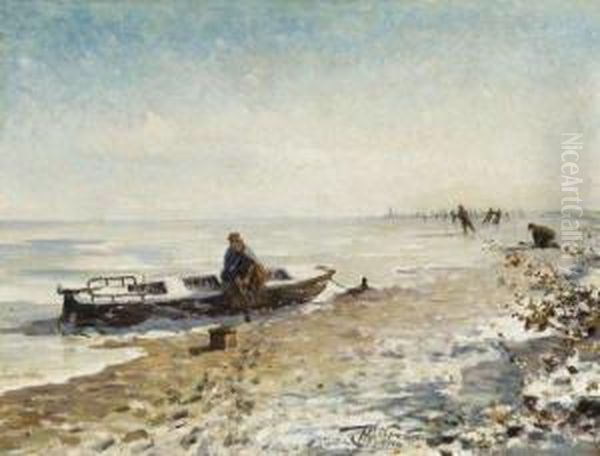 Hiver, Les Patineurs by Henri van Seben