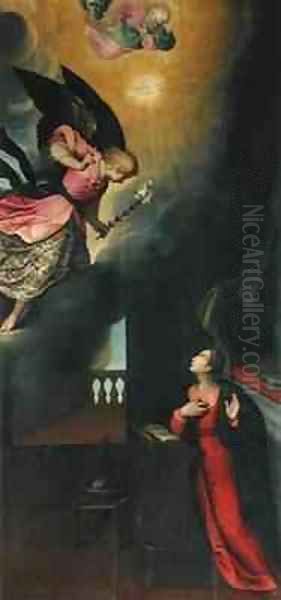 The Annunciation Oil Painting by Francesco Frigimelica