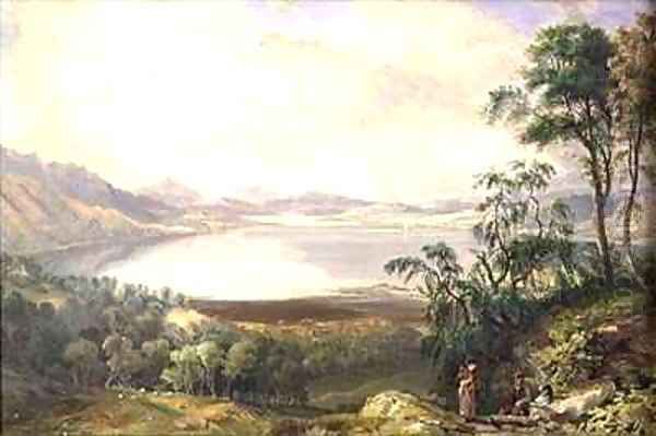 Loch Rannoch from Bunrannoch Oil Painting by John Fleming