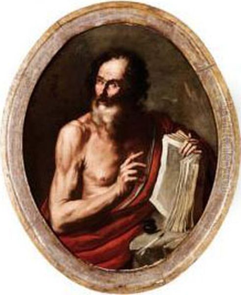 San Girolamo Oil Painting by Hendrick Zomeren Van Somer