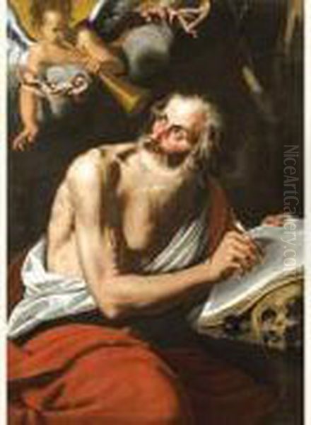 Saint Jerome Oil Painting by Hendrick Zomeren Van Somer