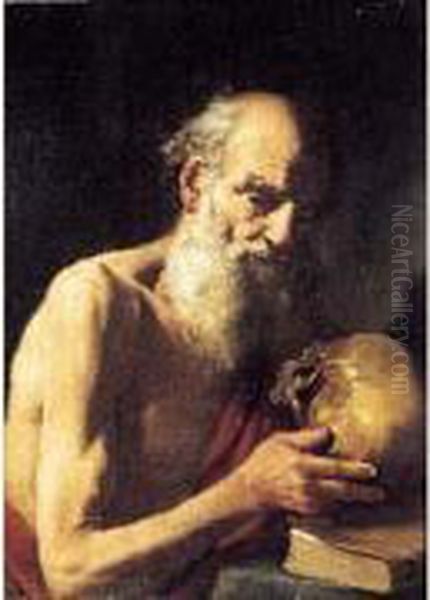 Saint Jerome Oil Painting by Hendrick Zomeren Van Somer