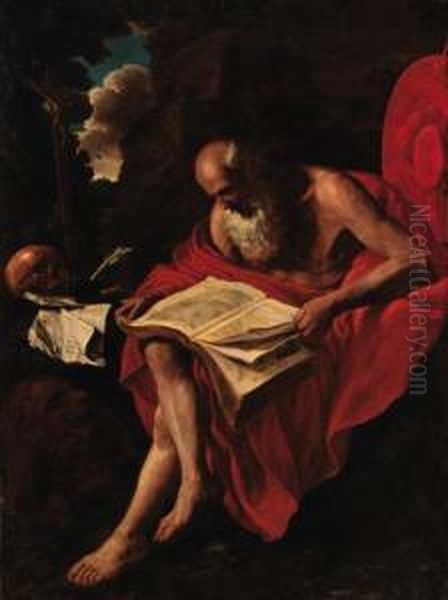 Saint Jerome Oil Painting by Hendrick Zomeren Van Somer