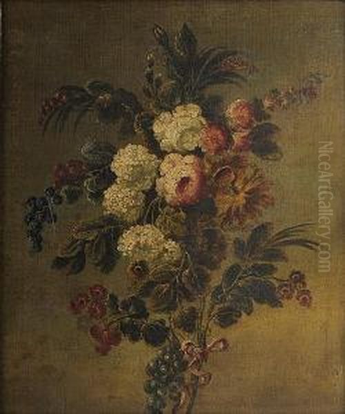 Still Life With Roses Oil Painting by Cornelis van Spaendonck