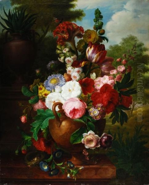 Grosses Blumenstillleben Mit Oil Painting by Cornelis van Spaendonck