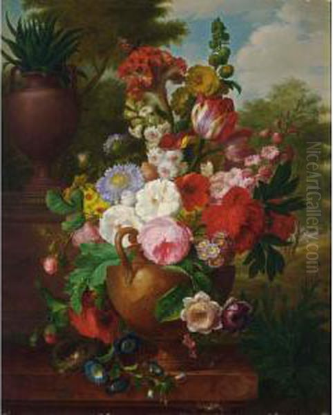 Still Life Oil Painting by Cornelis van Spaendonck