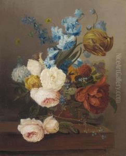 Still Life Oil Painting by Cornelis van Spaendonck