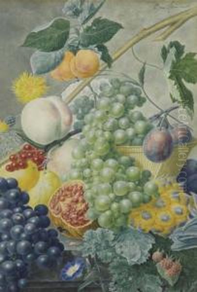 Fruit Still Life. Oil Painting by Cornelis van Spaendonck