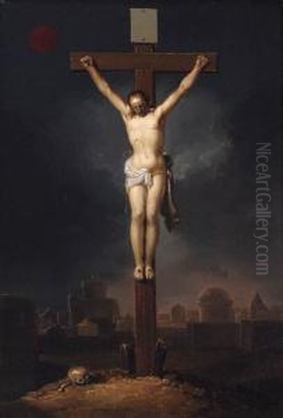 The Crucifixion Oil Painting by An Adriansz Van Staveren