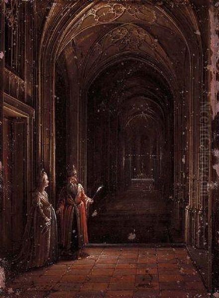 Interior Of A Church Oil Painting by Hendrick van, the Younger Steenwyck