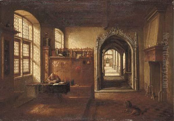 Saint Jerome In His Study Oil Painting by Hendrick van, the Younger Steenwyck