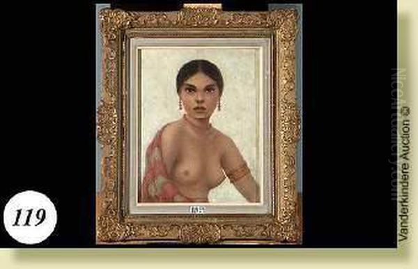 Femme Indienne Oil Painting by Guillaume Van Strydonck