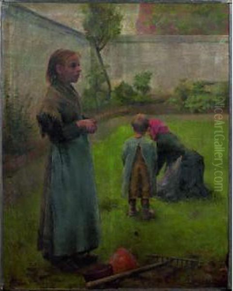 Le Petit Jardinier Oil Painting by Guillaume Van Strydonck