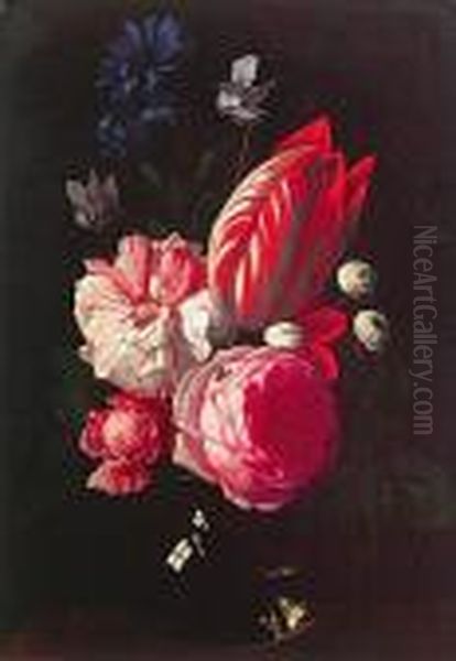 Nature Morte Au Bouquet De Fleurs Oil Painting by Jan Philip van Thielen