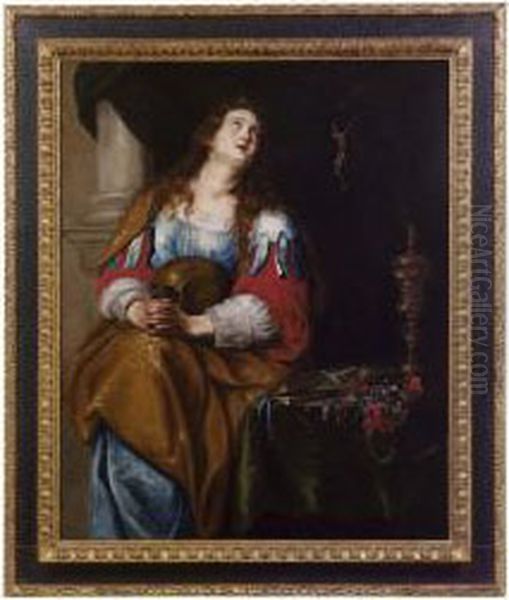 Maddalena Penitente Oil Painting by Theodor Van Thulden