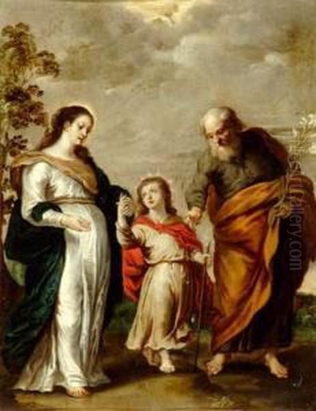 La Sainte Famille Oil Painting by Theodor Van Thulden