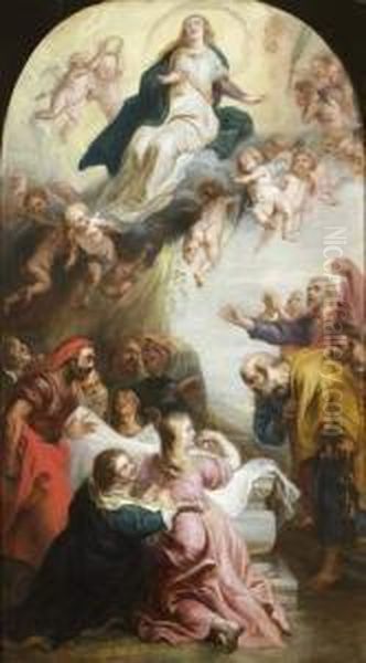 L'assomption De La Vierge Oil Painting by Theodor Van Thulden