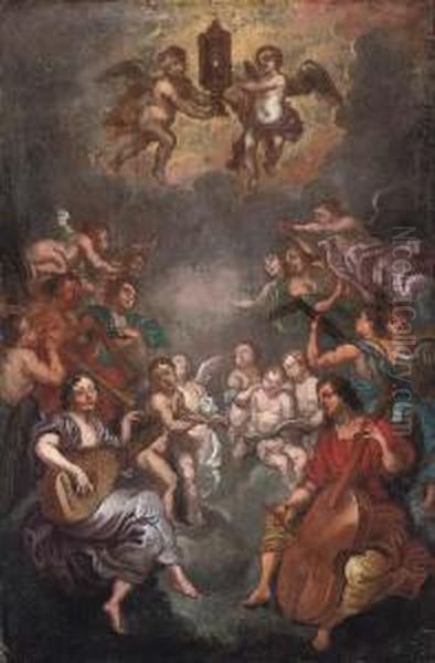 The Glorification Of The Eucharist Oil Painting by Theodor Van Thulden