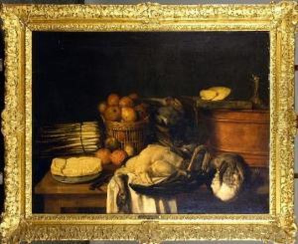 [ Nature Morte Au Gibier Et Oiseaux.] Oil Painting by Adriaen van Utrecht