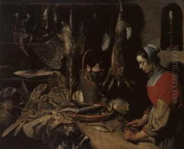 Stilleben Oil Painting by Adriaen van Utrecht