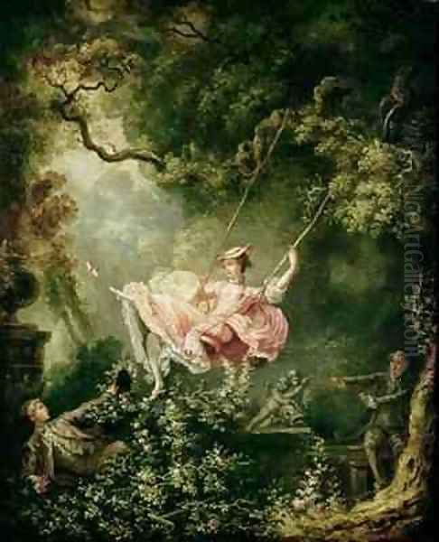 The Swing Oil Painting by Jean-Honore Fragonard