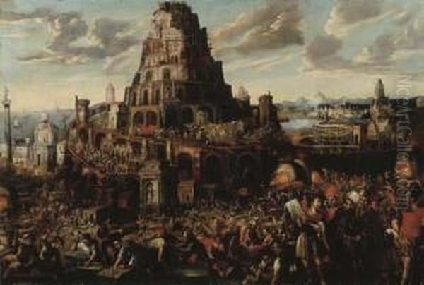 The Tower Of Babel Oil Painting by Gillis van Valckenborch