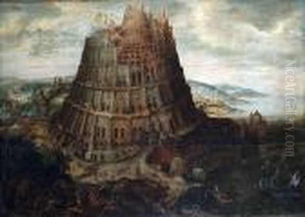 The Tower Of Babel Oil Painting by Frans I Francken