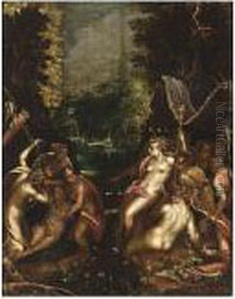 Diana And Callisto Oil Painting by Frans I Francken