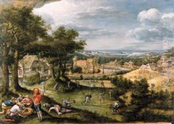 An Allegory Of Summer Oil Painting by Frans I Francken