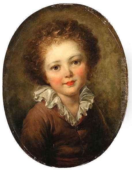 Portrait of a child Oil Painting by Jean-Honore Fragonard