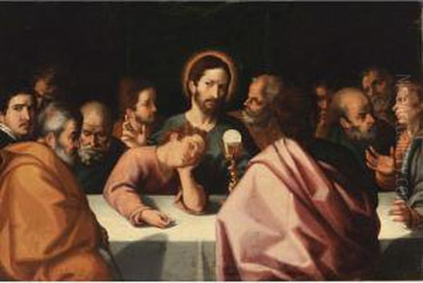 The Last Supper Oil Painting by Otto van Veen