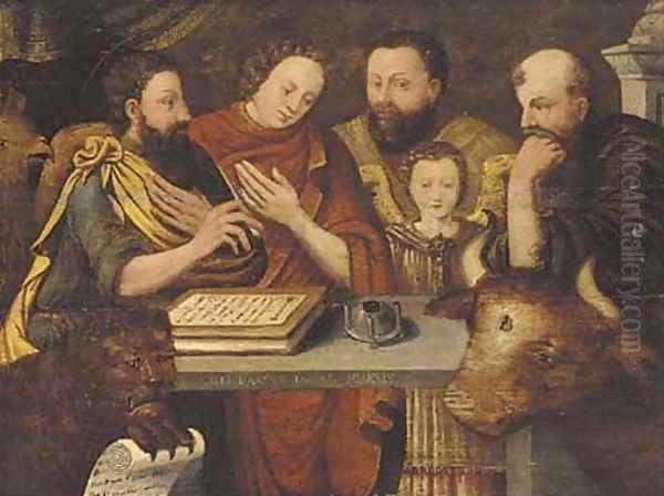 The four Evangelists Oil Painting by Frans Floris