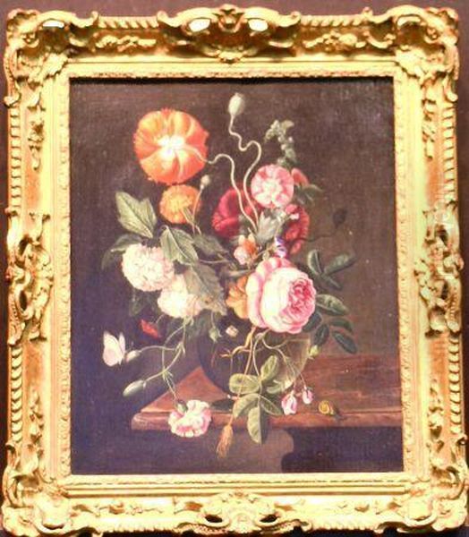 Floral Still Life Oil Painting by Jacob van Walscapelle