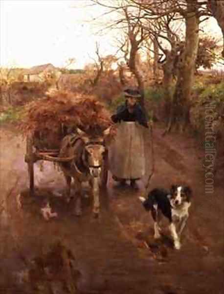 February Oil Painting by William Banks Fortescue