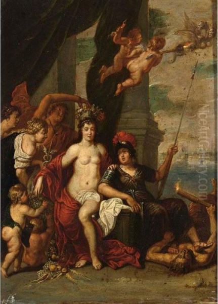 An Allegory Of Peace Oil Painting by Jan Thomas Van Yperen