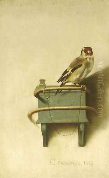 Het Puttertje Oil Painting by Carel Fabritius