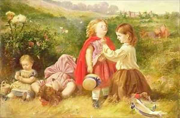 Do You Like Butter Oil Painting by Myles Birket Foster