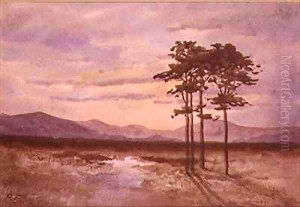 Sunset County Sligo Oil Painting by William Percy French