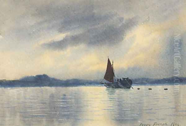 In Achill Sound, Co. Mayo Oil Painting by William Percy French