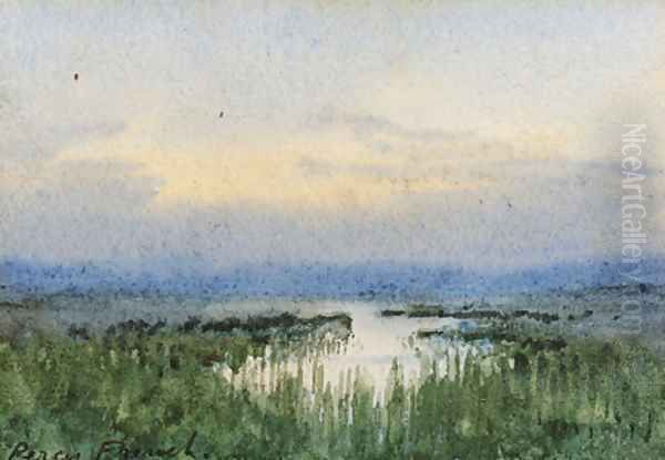 Lake Oil Painting by William Percy French