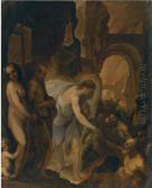 The Raising Of Lazarus Oil Painting by Francesco Vanni