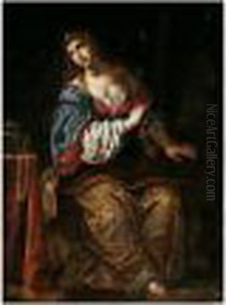 The Penitent Magdalene Oil Painting by Giovanni Battista Vanni