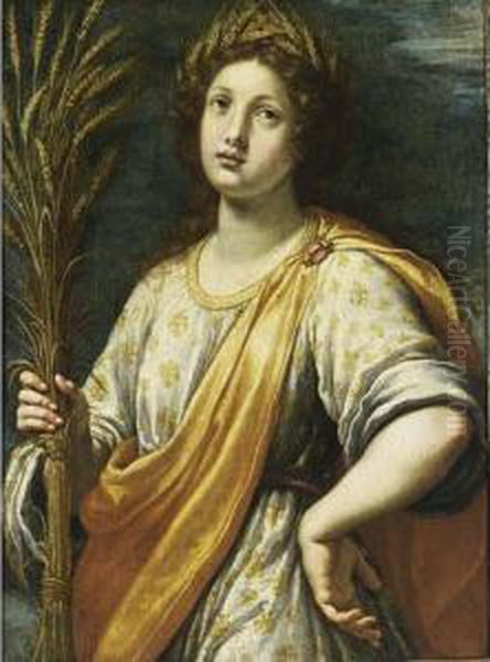 Ceres, Personifacation Of Summer Oil Painting by Ottavio Vannini